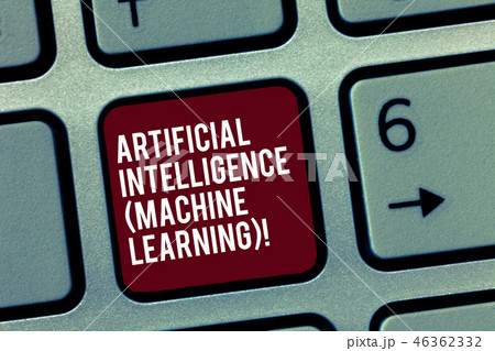 Text sign showing Artificial Intelligence Machine 46362332
