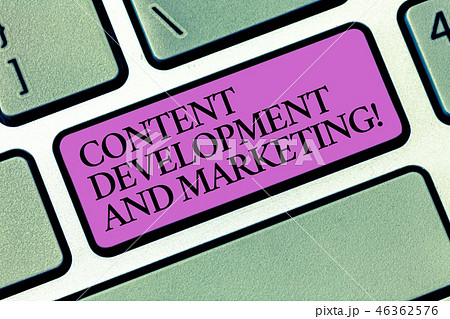 Text sign showing Content Development And 46362576