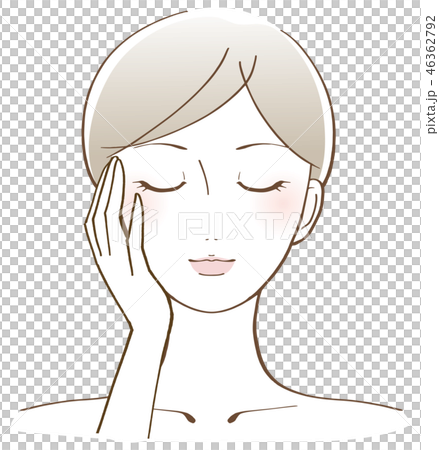 Woman face beauty illustration 46362792