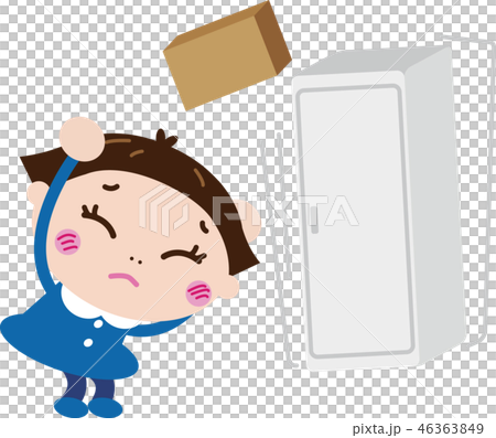 荷物の落下_女の子５ 46363849