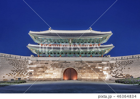 南大門 崇礼門 韓国 46364834