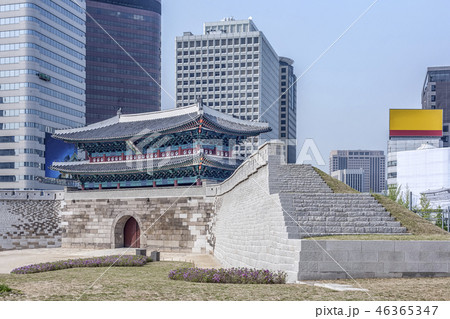 南大門 崇礼門 韓国 46365347
