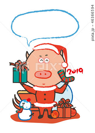 グリティングカード 豚ちゃんのサンタクロース pig in santa claus costume グリティングカード 豚ちゃんのサンタクロース pig in santa claus costume 46366594
