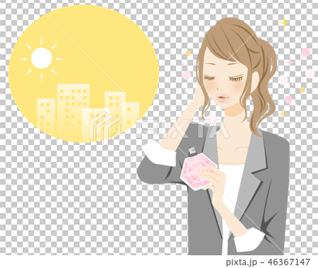 女性のライフスタイル1 朝の身じたく エチケット 香水 パフュームのイラスト素材 女性のライフスタイル1 朝の身じたく エチケット 香水 パフュームのイラスト素材