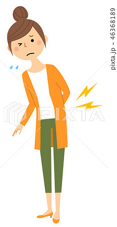 若い女性 ママ 腰痛 若い女性 ママ 腰痛 46368189