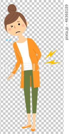 若い女性 ママ 腰痛 若い女性 ママ 腰痛 46368189