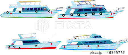 set of motor yachts 46369776