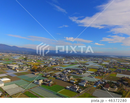 徳島平野〜ドローンで空撮（吉野川 左岸／徳島県上板町綾部） 46372280