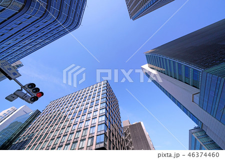 日本の東京都市景観 日本橋の街並みを望む 日本の東京都市景観 日本橋の街並みを望む 46374460