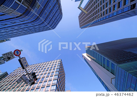 日本の東京都市景観 日本橋の街並みを望む 46374462