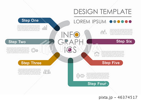 Infographic design template with place for your data. Vector illustration. 46374517
