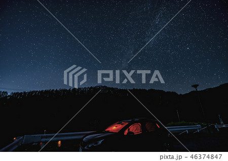 山梨県　乙女湖の星空 46374847