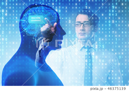 Machine learning concept as modern technology Machine learning concept as modern technology 46375139