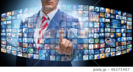 Collage of photos with businessman 46375407