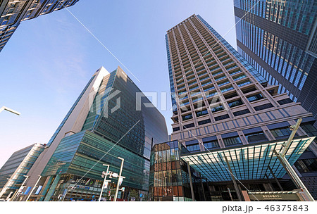 日本の東京都市景観 日本橋の街並みを望む 日本の東京都市景観 日本橋の街並みを望む 46375843