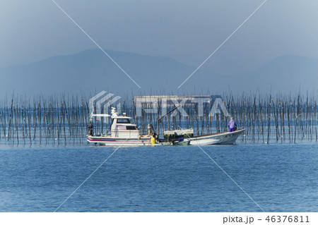 大牟田市 三池港 海苔船、 大牟田市 三池港 海苔船、 46376811