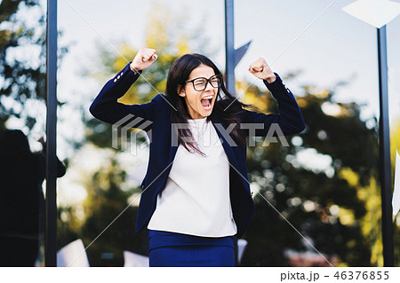Angry furious female businesswoman screaming in anger. Stress management, mental distress problems Angry furious female businesswoman screaming in anger. Stress management, mental distress problems 46376855