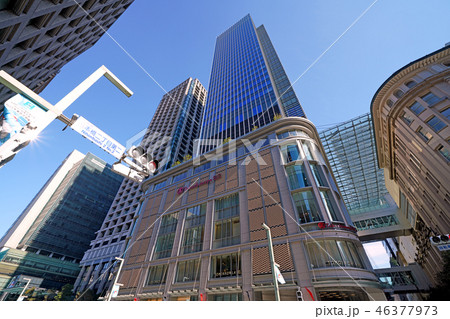 日本の東京都市景観 日本橋の日本橋高島屋S.C.など、街並みを望む 日本の東京都市景観 日本橋の日本橋高島屋S.C.など、街並みを望む 46377973