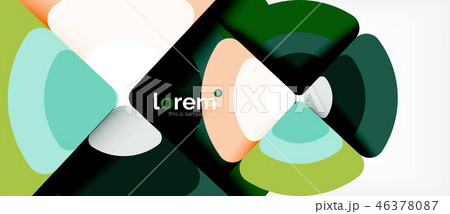 Circles and triangles geometric abstract background. Trendy abstract layout template for business or Circles and triangles geometric abstract background. Trendy abstract layout template for business or 46378087