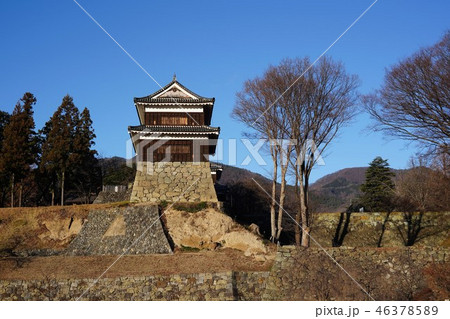 真田丸元城　晩秋の信州上田城(真田城) 46378589