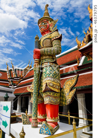 Demon Guardian at the grand palace Bangkok. Demon Guardian at the grand palace Bangkok. 46379795