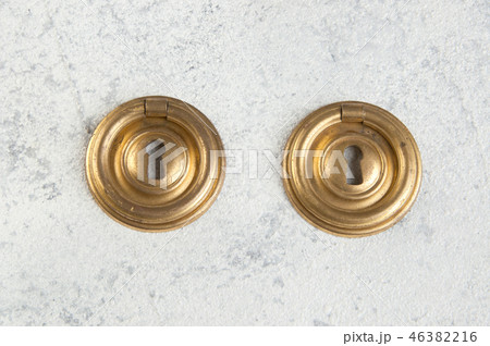 Vintage bronze door handle 46382216