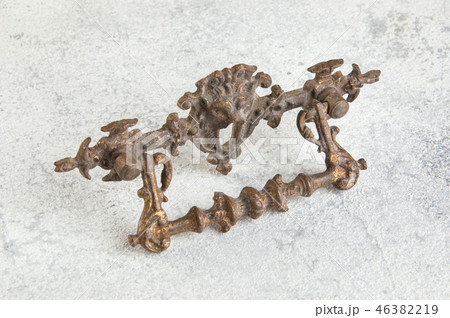 Vintage bronze door handle 46382219