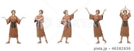 Beautiful religious nun isolated on white Beautiful religious nun isolated on white 46382836