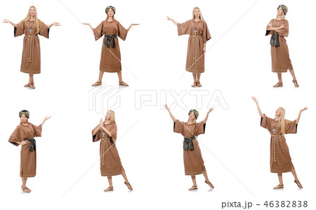 Beautiful religious nun isolated on white Beautiful religious nun isolated on white 46382838