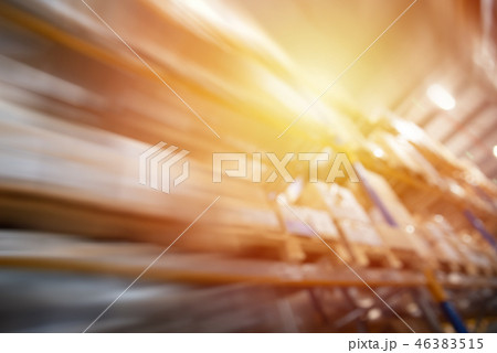 Abstract blurred warehouse at plant, background for industry Abstract blurred warehouse at plant, background for industry 46383515