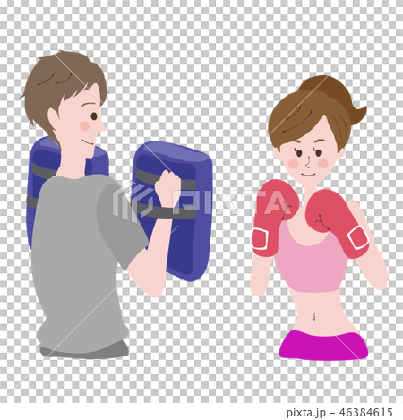 ボクシング　ダイエット　女性　パンチ　スパーリング 46384615