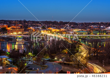 Key bridge in Washington DC at winter dawn Key bridge in Washington DC at winter dawn 46388231