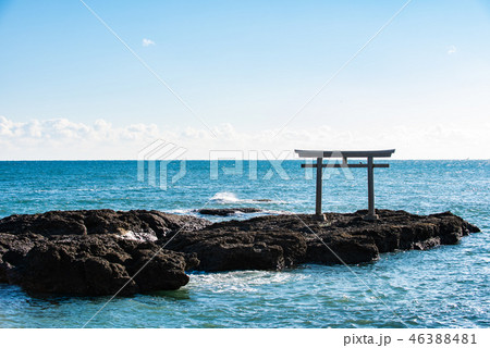 大洗磯前神社 神磯の鳥居 46388481