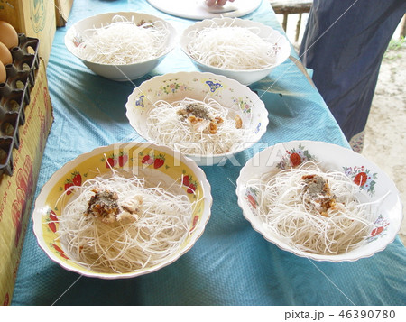 ラオスの麺料理(未完成)(ジャール平原/ラオス) ラオスの麺料理(未完成)(ジャール平原/ラオス) 46390780