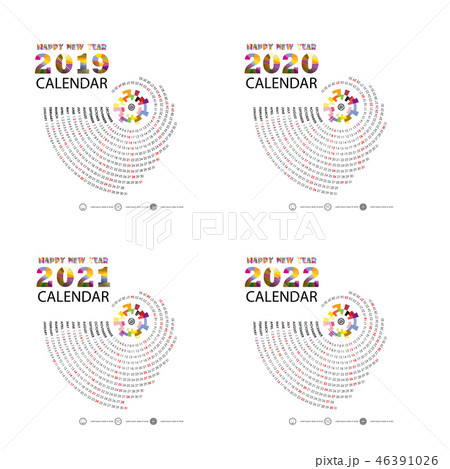 Calendar 2019, 2020, 2021 and 2022 Calendar  46391026