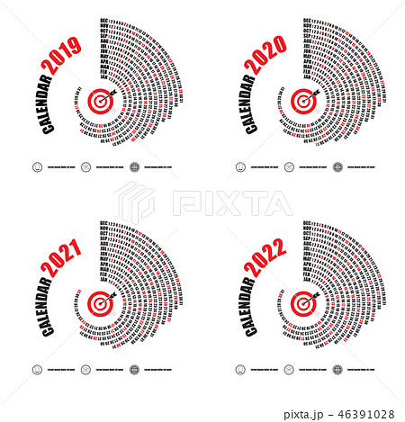 Calendar 2019, 2020, 2021 and 2022 Calendar  46391028