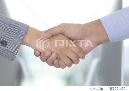 Businessman hands shake agreement. Businessman hands shake agreement. 46392192