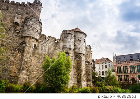 Castle Gravensteen in Ghent Castle Gravensteen in Ghent 46392953