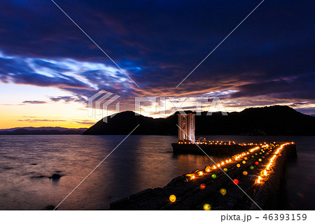 川棚片島竹灯籠まつり 夜景 魚雷発射試験場跡 【長崎県東彼杵郡】 川棚片島竹灯籠まつり 夜景 魚雷発射試験場跡 【長崎県東彼杵郡】 46393159