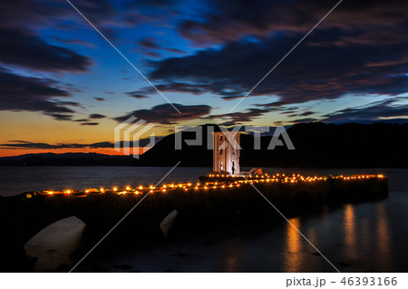 川棚片島竹灯籠まつり 夜景 魚雷発射試験場跡 【長崎県東彼杵郡】 川棚片島竹灯籠まつり 夜景 魚雷発射試験場跡 【長崎県東彼杵郡】 46393166