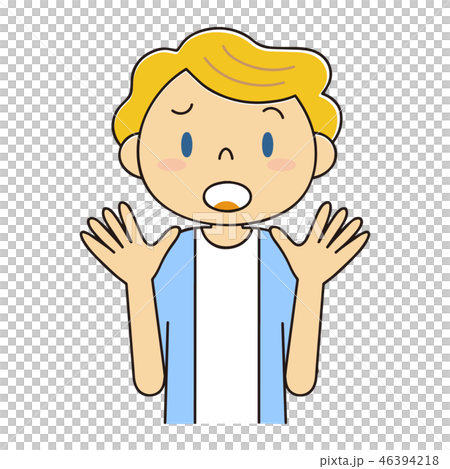 困る外国人女性のイラスト素材