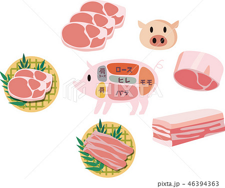 豚肉のイラスト素材