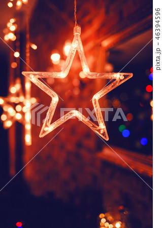 Lightning stars hanging for decoration 46394596