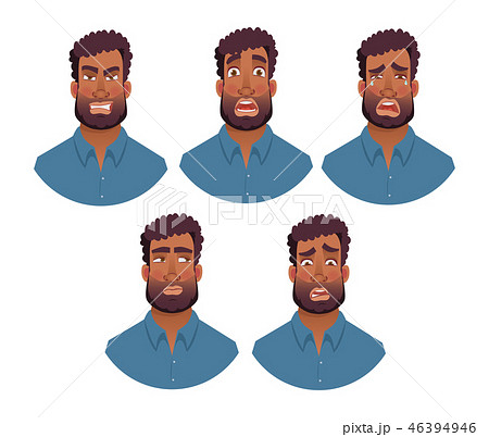 portrait of african man set 46394946