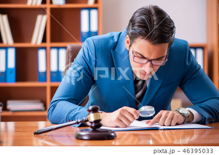 Lawyer working in the office Lawyer working in the office 46395033