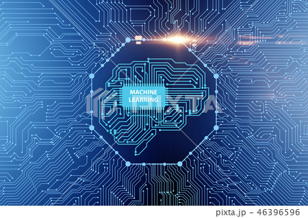 Machine learning concept - 3d rendering 46396596