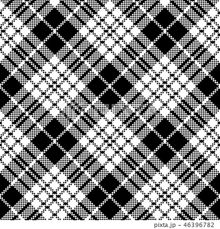 tartan black white pixel seamless pattern tartan black white pixel seamless pattern 46396782