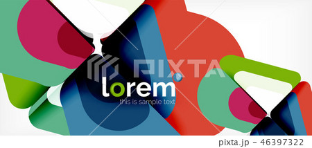Abstract background multicolored geometric shapes modern design 46397322