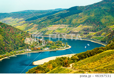 Reichenstein Castle in the Rhine Gorge, Germany 46397531