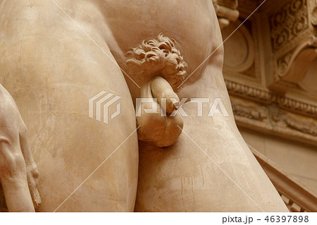 Closeup of the penis Classic statue Closeup of the penis Classic statue 46397898